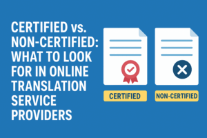 Certified Online Translation Service Providers