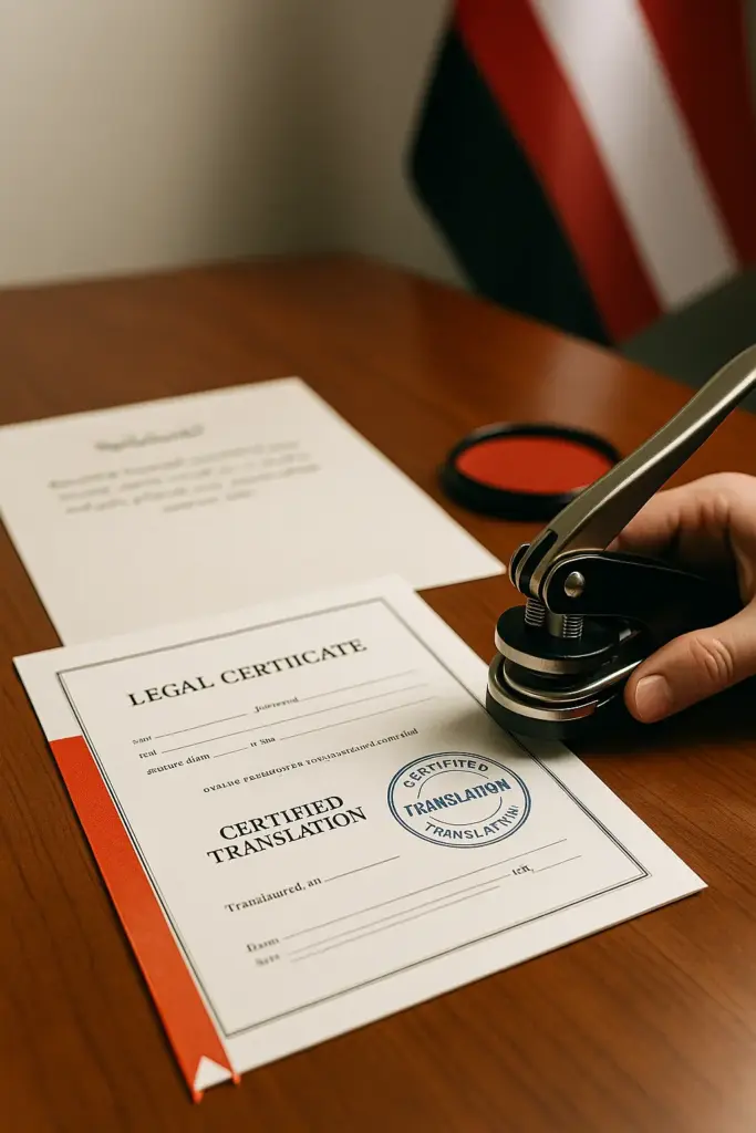 Legal Certificate Translation