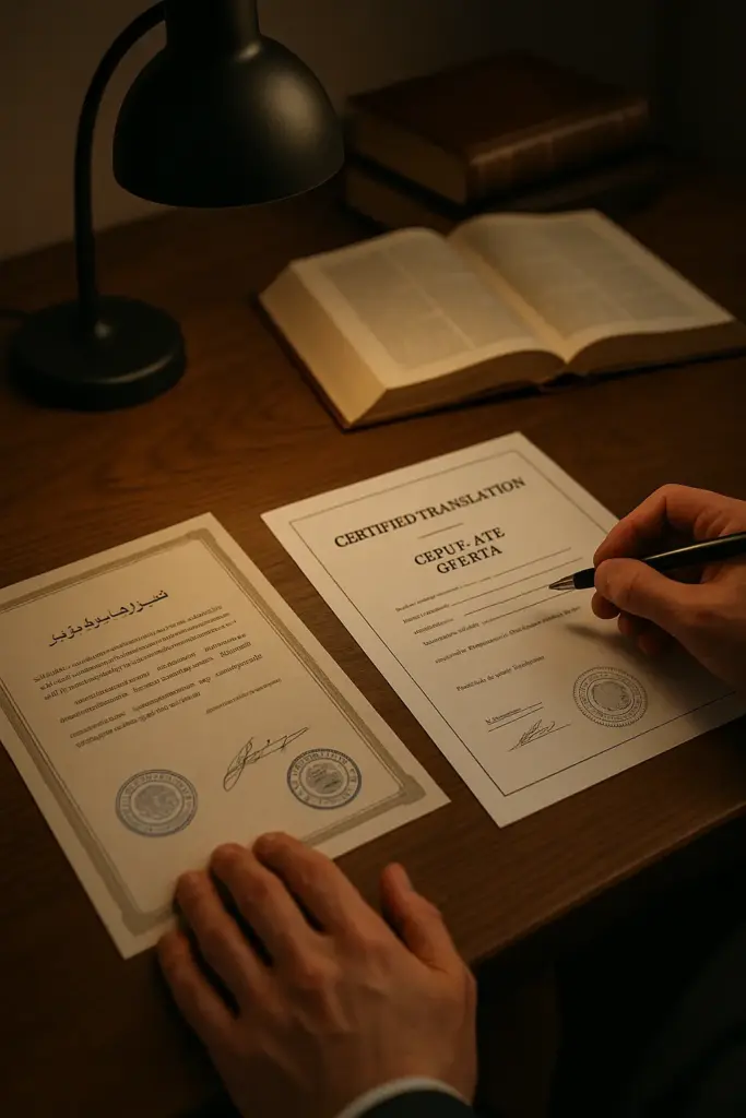 Legal Certificate Translation1