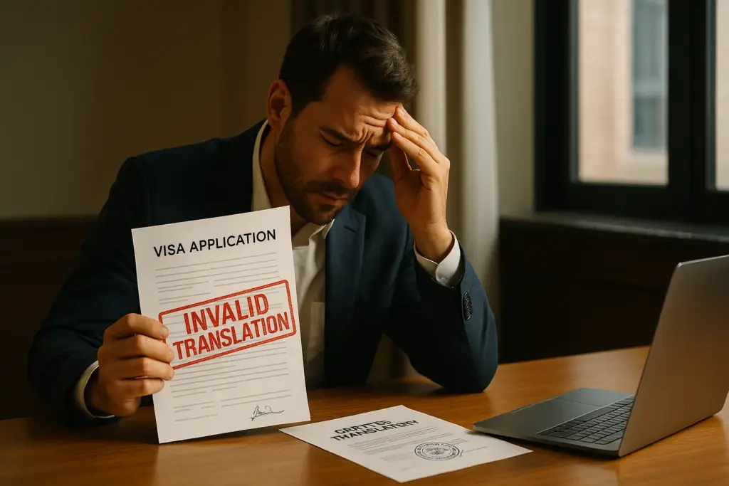 Rejected Visa Due to Non-certified Translation